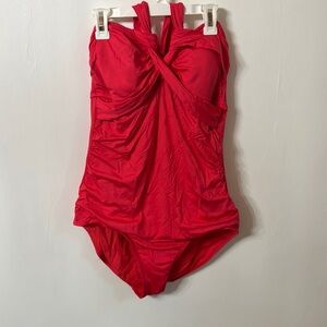 Merona maternity swim coral color large